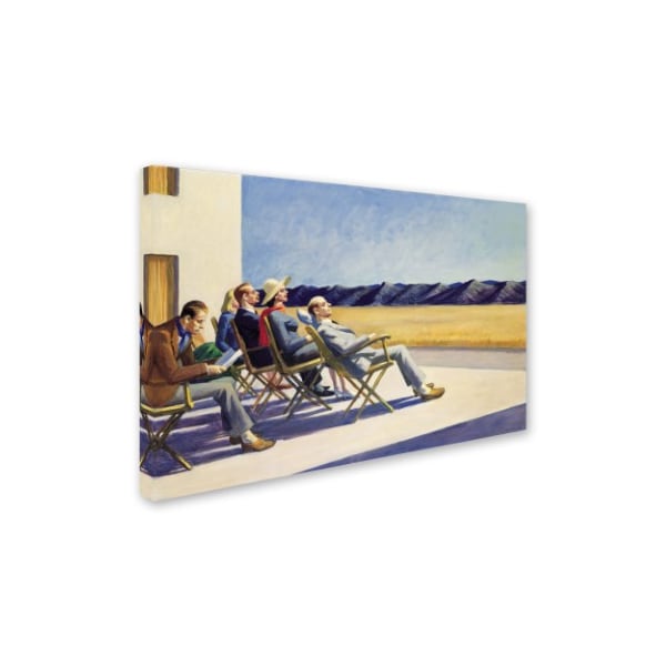 Edward Hopper 'People In Sun' Canvas Art,22x32